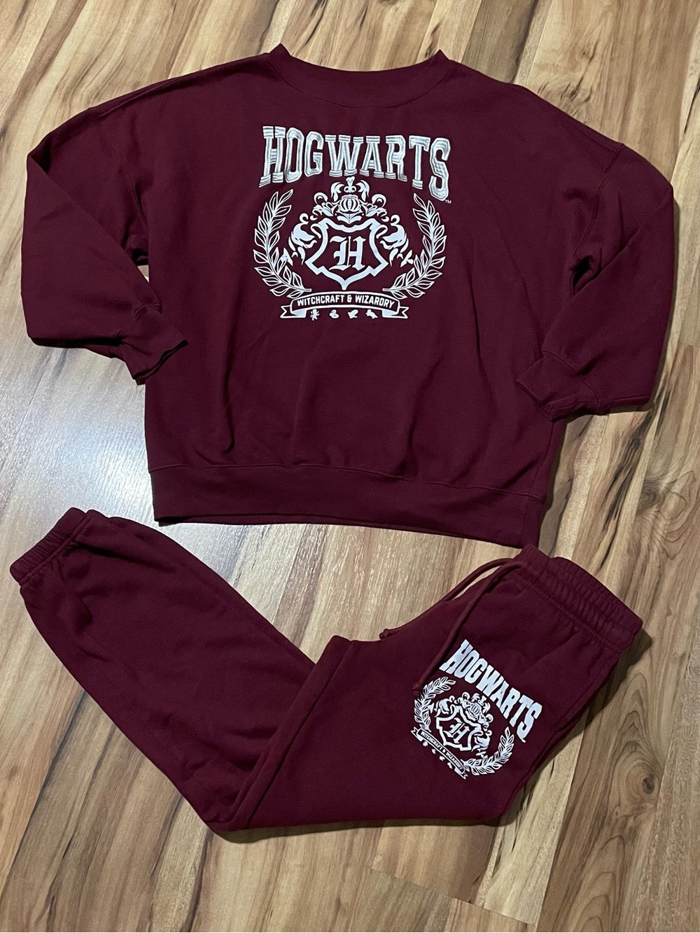 Wizarding World Harry Potter Loungewear Set Matching Sweatshirt & Sweatpants S/M